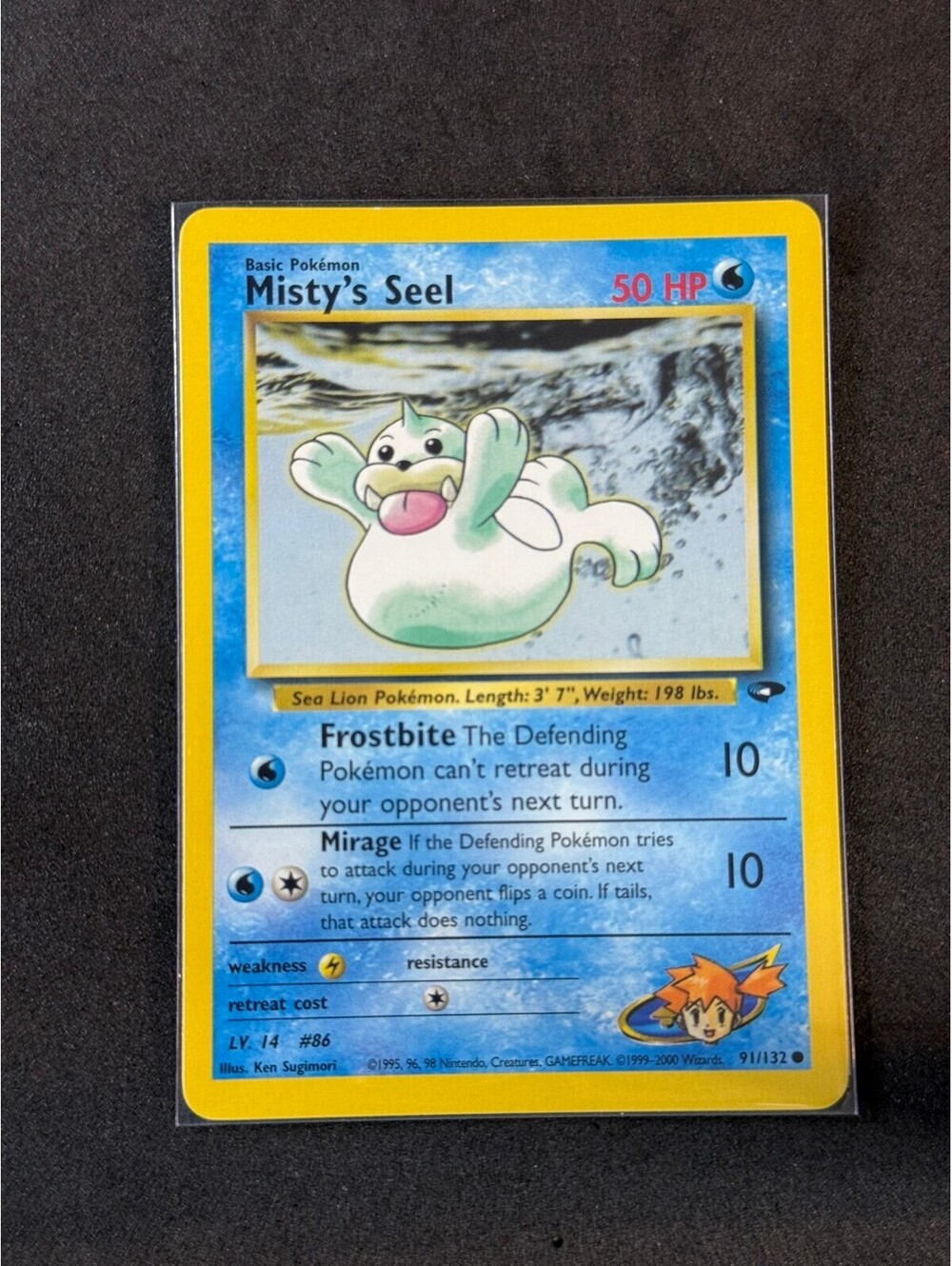 Misty's Seel 50 HP gym heroes - Vintage 1999